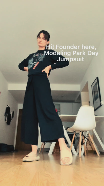 Hidden Zipper Women's Jumpsuit for Easy-Open Wear